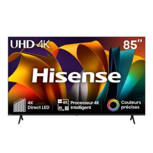 TELEVISEUR HISENSE 85″ LED SMART VIDAA UHD 4K – Modèle 85A6N