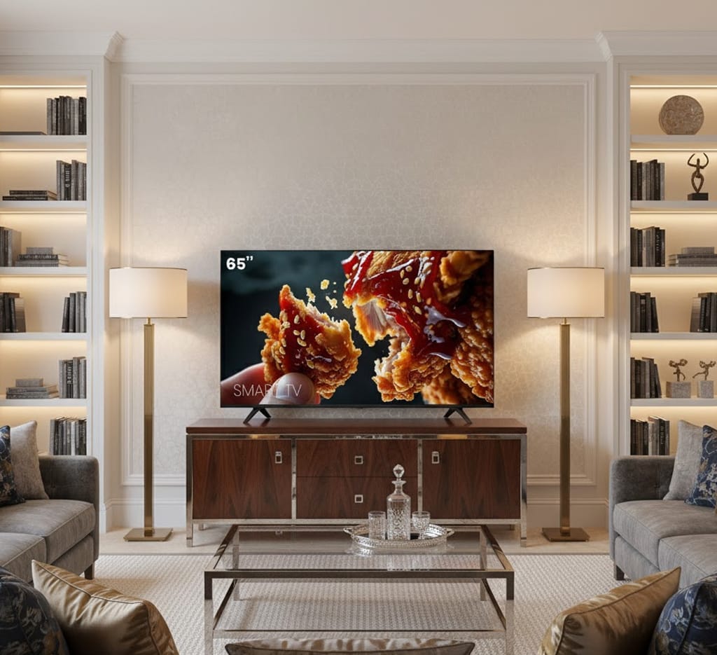 Téléviseur AMAZ 65'' Smart Android + 2 Télécommandes – Image 2